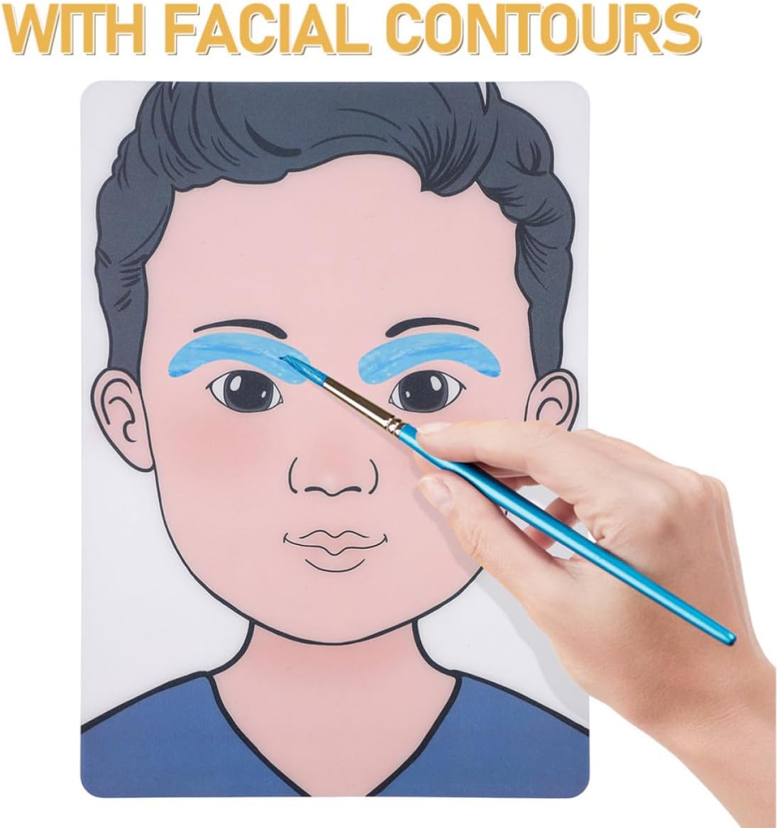 4pcs Face Painting Practice Board A4 Size, for Professional Artists image 3