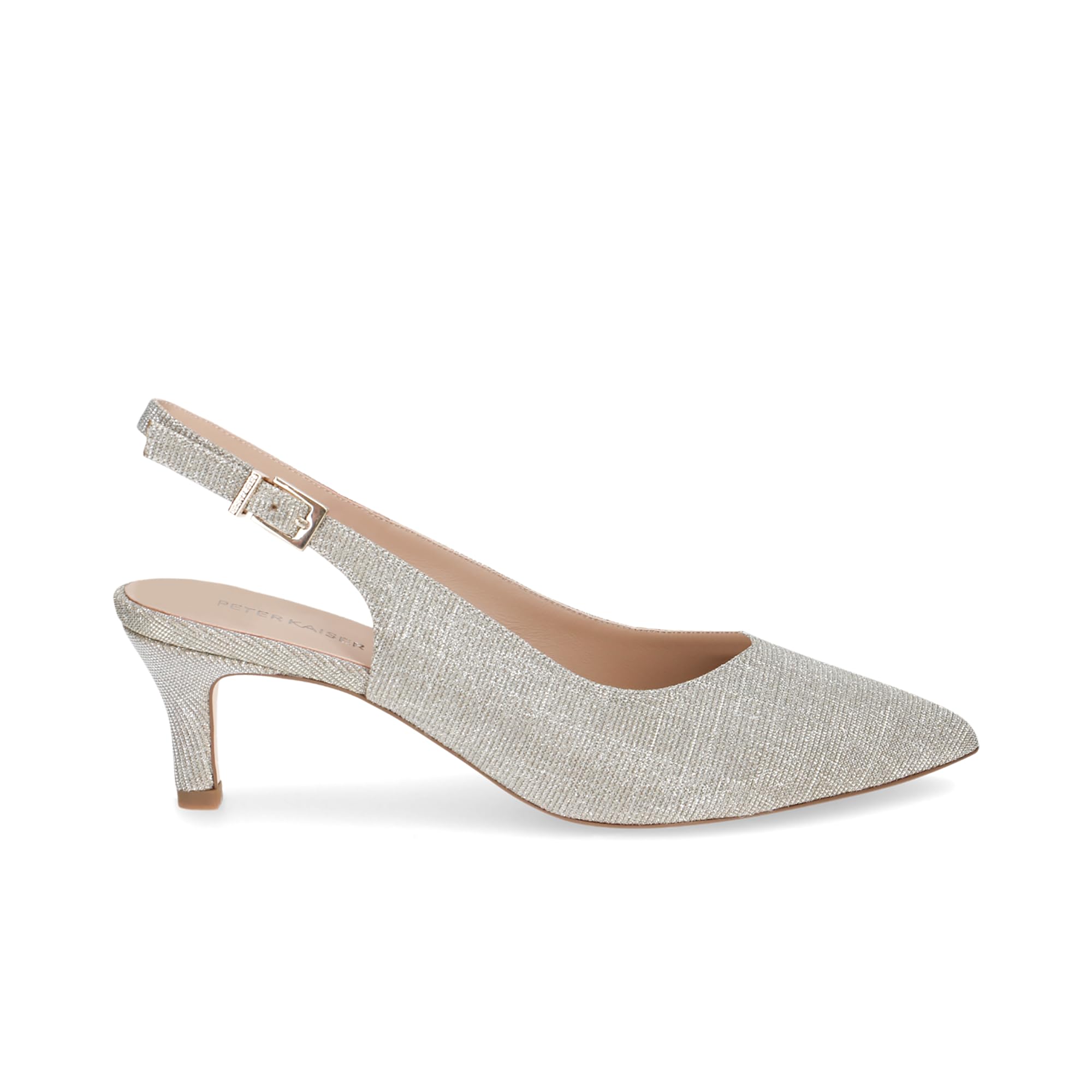Peter Kaiser Damen - Peeptoes & Slingpumps 79643 in metallic Textil