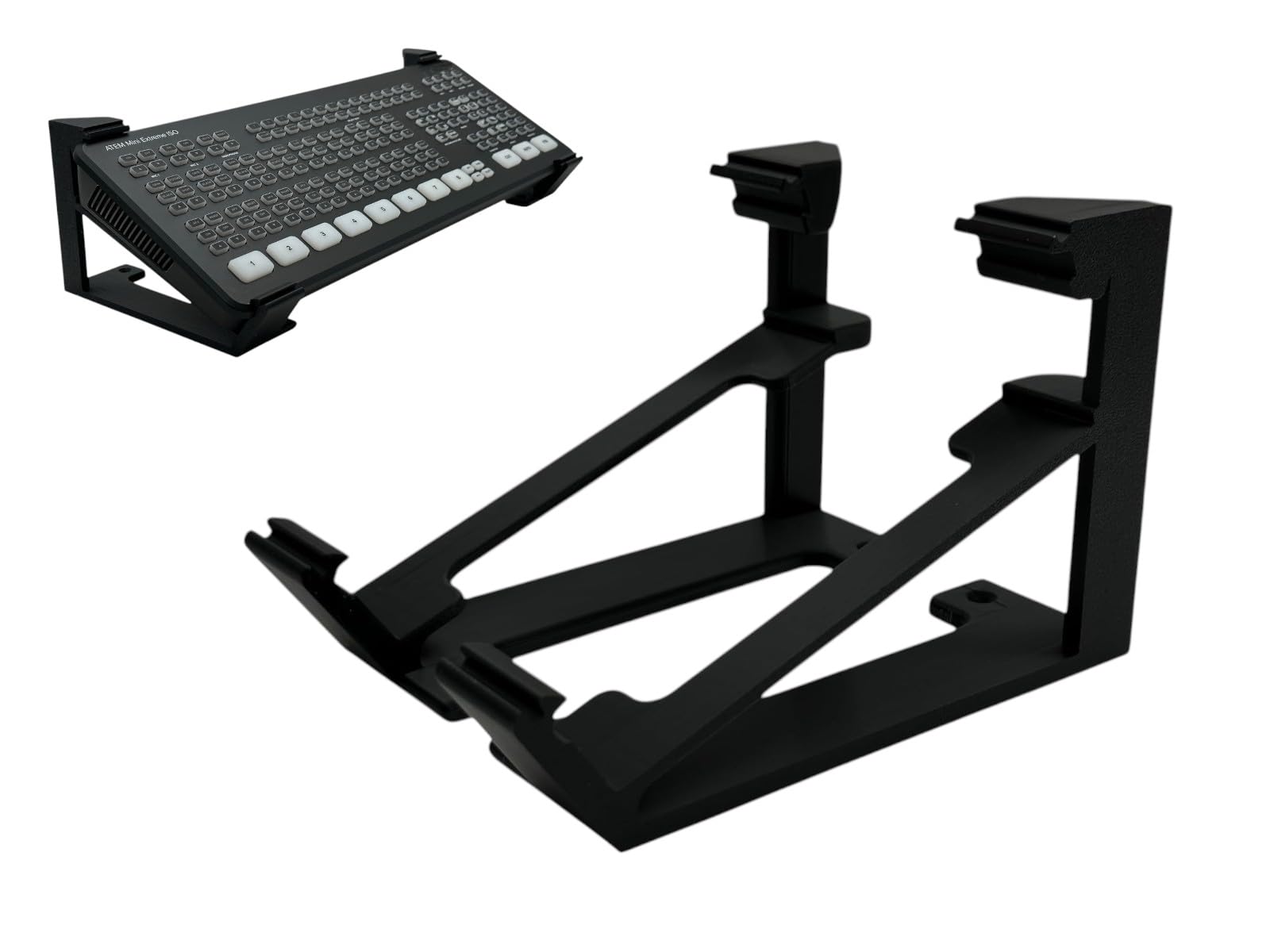 Iron Prints Angle Riser Stand for ATEM Mini Extreme/ISO (Including SDI) – Slip-On Design, Non-Slip Feet, 30 Degree Viewing Angle, Cable-Friendly,