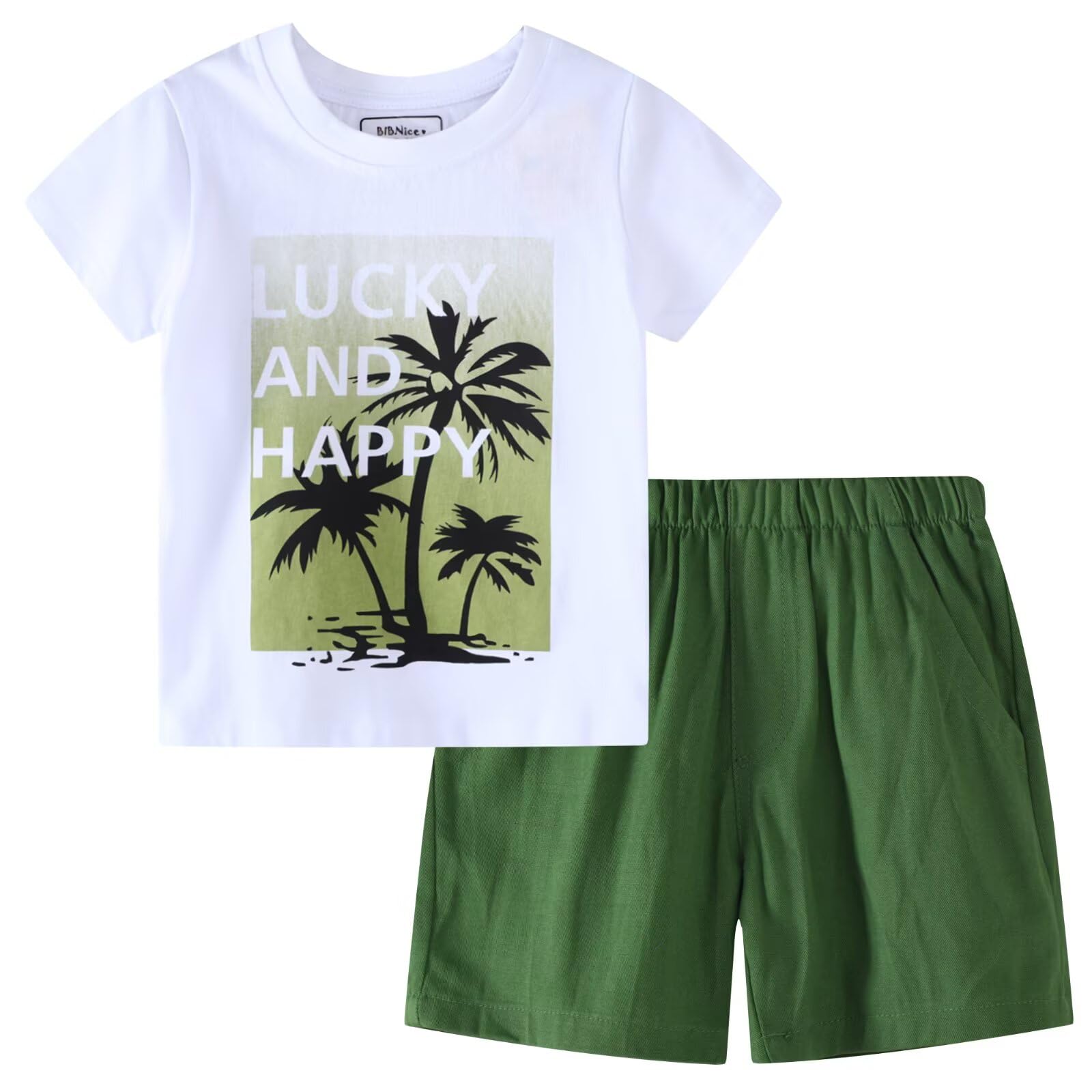 Toddler Boy Clothes Kids Summer Cotton Outfits Short Set Size 2-7Y