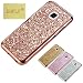 J3/J3 2016/J3 V/J3V/Amp Prime/Express Prime Glitter TPU Case, Houshine Electroplated Bumper Bling Soft Cover Case for Samsung Galaxy J3 2015, J3 2016, J3 V, J3V, Amp Prime, Express Prime, Rose Gold