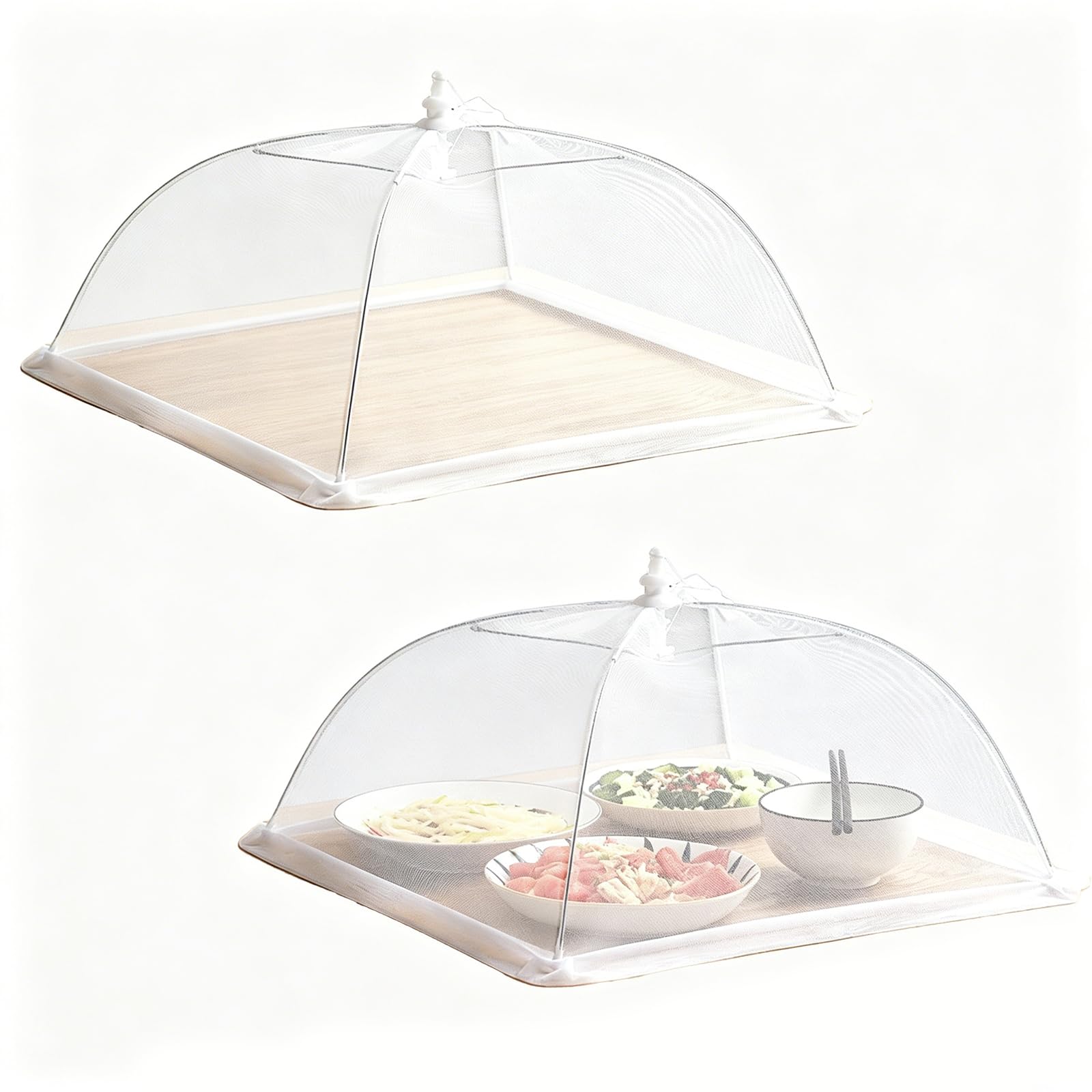 2 Piece SetFood Cover, Mesh Food Protector, Food Covers Mesh Pop Up
