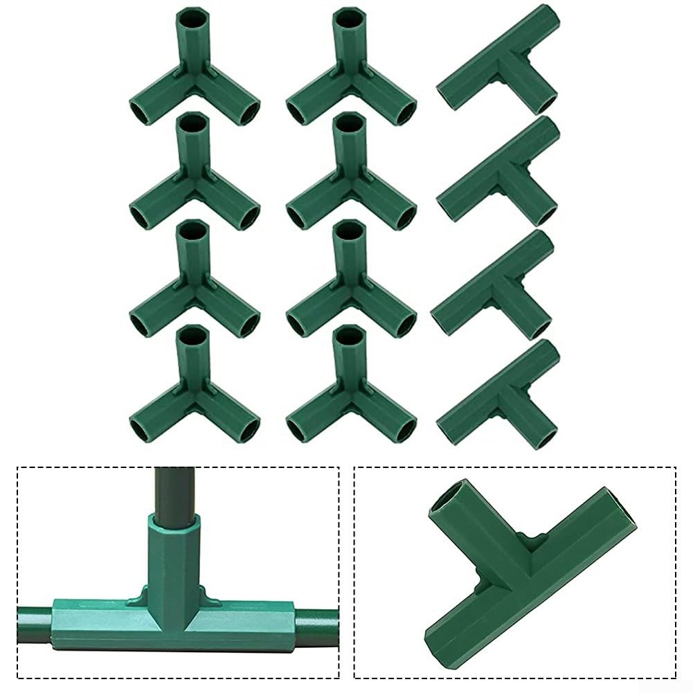 Waziaqoc Raccordi in PVC a 3 vie, gomito in PVC da 3/4 90 gradi raccordi per mobili in PVC connettori angolari in PVC bianco connettori per tubi per mobili fai da te