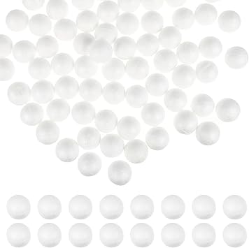 Vaguelly Foam Balls 500 pcs White Polystyrene 1.00X1.00X1.00cm