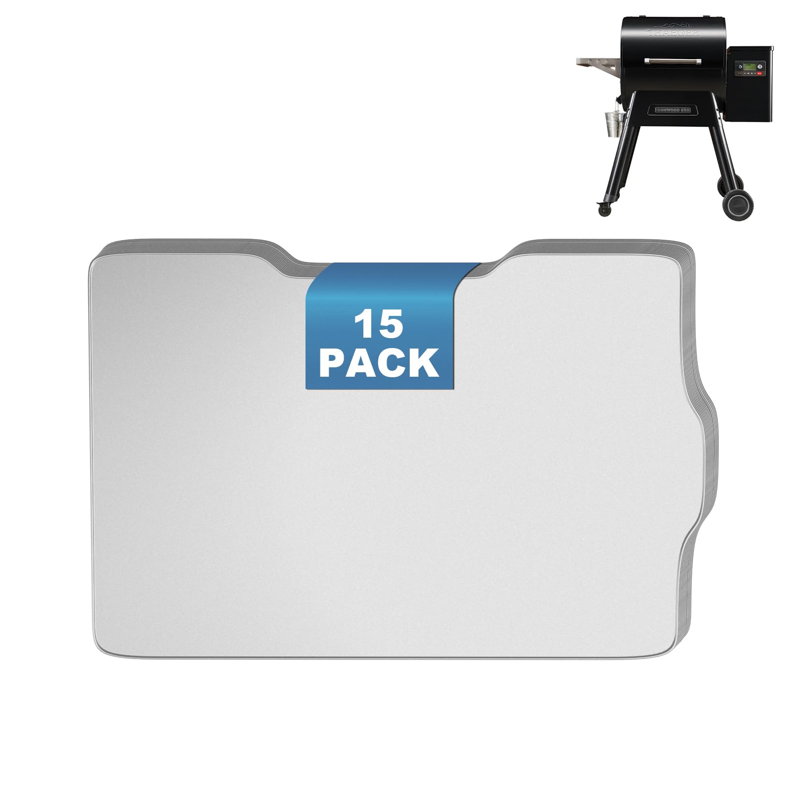 Photo 1 of BAC506 Traeger Drip Tray Liner Replacement for Ironwood 650, 15 Pack