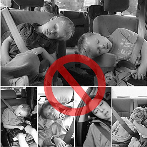 Almohada universal para cabeza y cuello de cuero para auto miniatura 4
