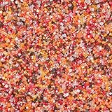 Autumn Sanding Sugar, 120g - Orange, Yellow, Red, White & Brown Edible Sparkling Sugar crystals for Fall Baking Decorations, Cookies, Cakes, Cupcakes - Hallowen Thanksgiving Decor Sugar Crafting