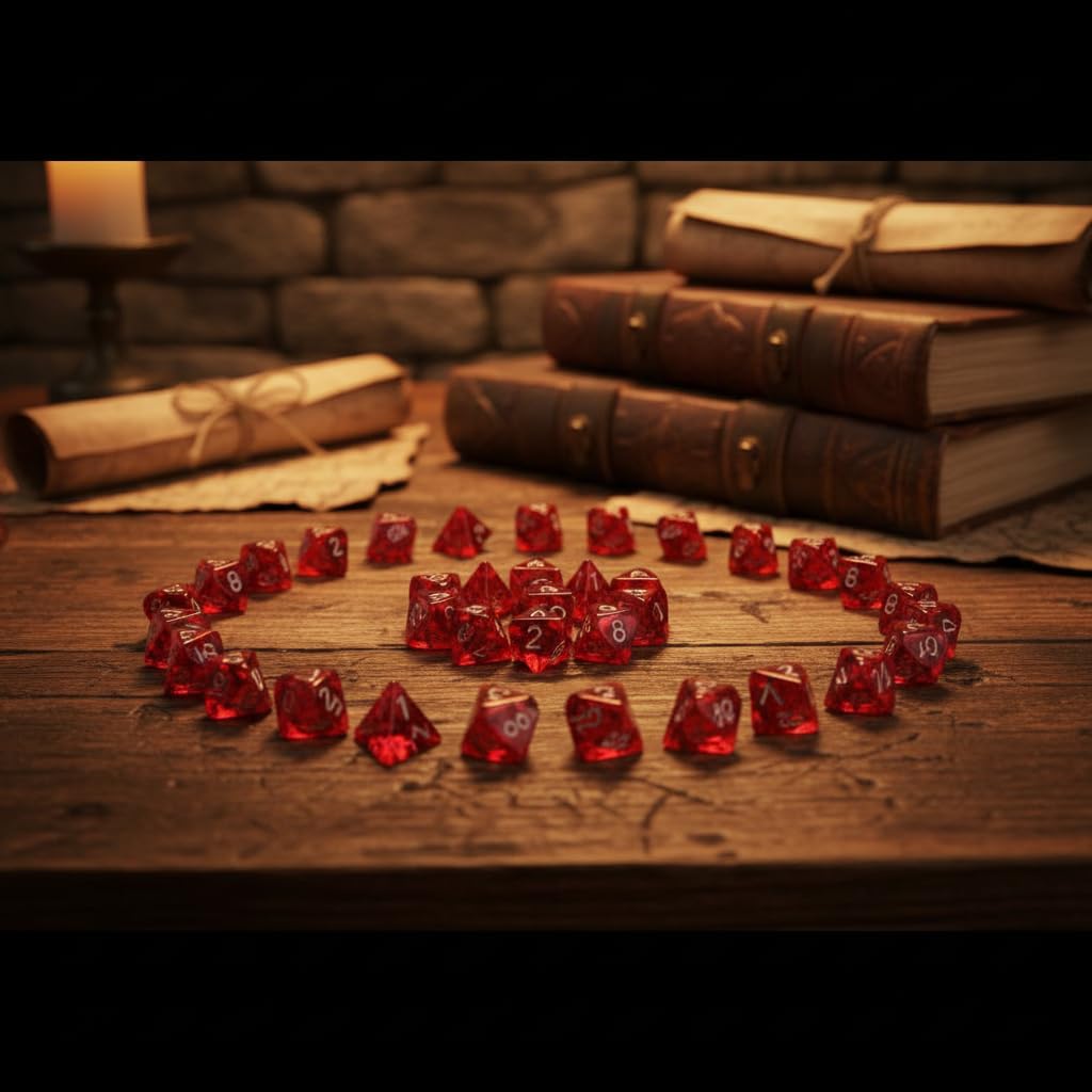 Set di 15 dadi rossi D4 a quattro lati, 2 cm, accessori per giocatore di dadi RPG, durevoli e utili, giochi di dadi, giochi, giocattoli