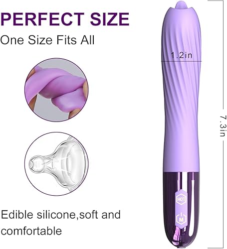 Miniatura 5 de Vibrador de punto G para mujer, estimulación del clítoris, vibrador de bala con 10 patrones de vibración, lengua vibradora, consolador vibrador para