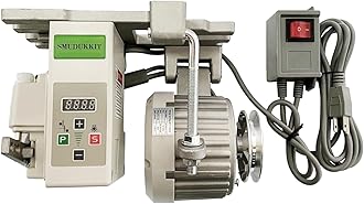Industrial Sewing Machine Motor AC110V Power 1HP (750W), Servo Motor Brushless Reversible with Controller and Foot Switch (750, Watts)