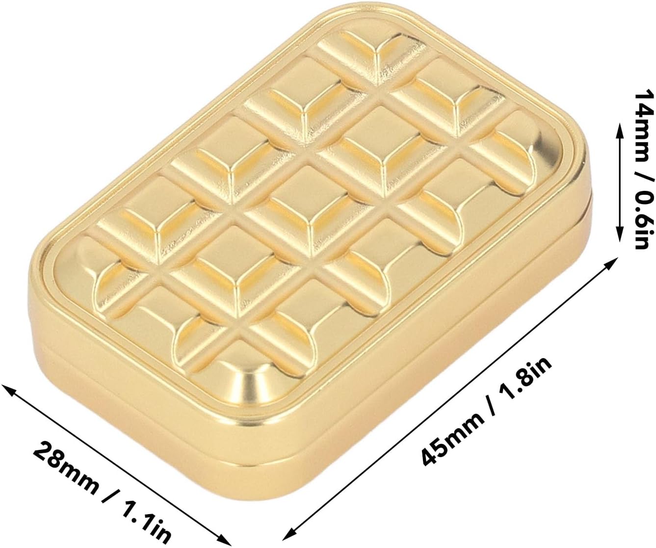 VBESTLIFE Metal Magnetic Haptic Slider Toy, Relieves Stress & Anxiety, Quit Nail Biting, Portable, Suitable for Home Office Travel (Gold)