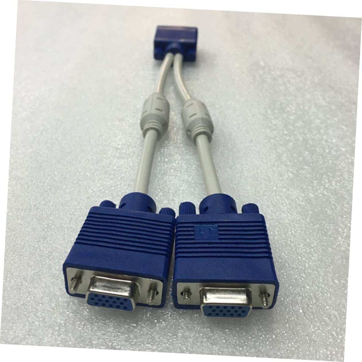 SEWACC 2PCS Vga Video Adapter Splitter Cable Dual Female to Male for Monitor Display Device Screen Mirroring with Stable Transmission and Easy Installation