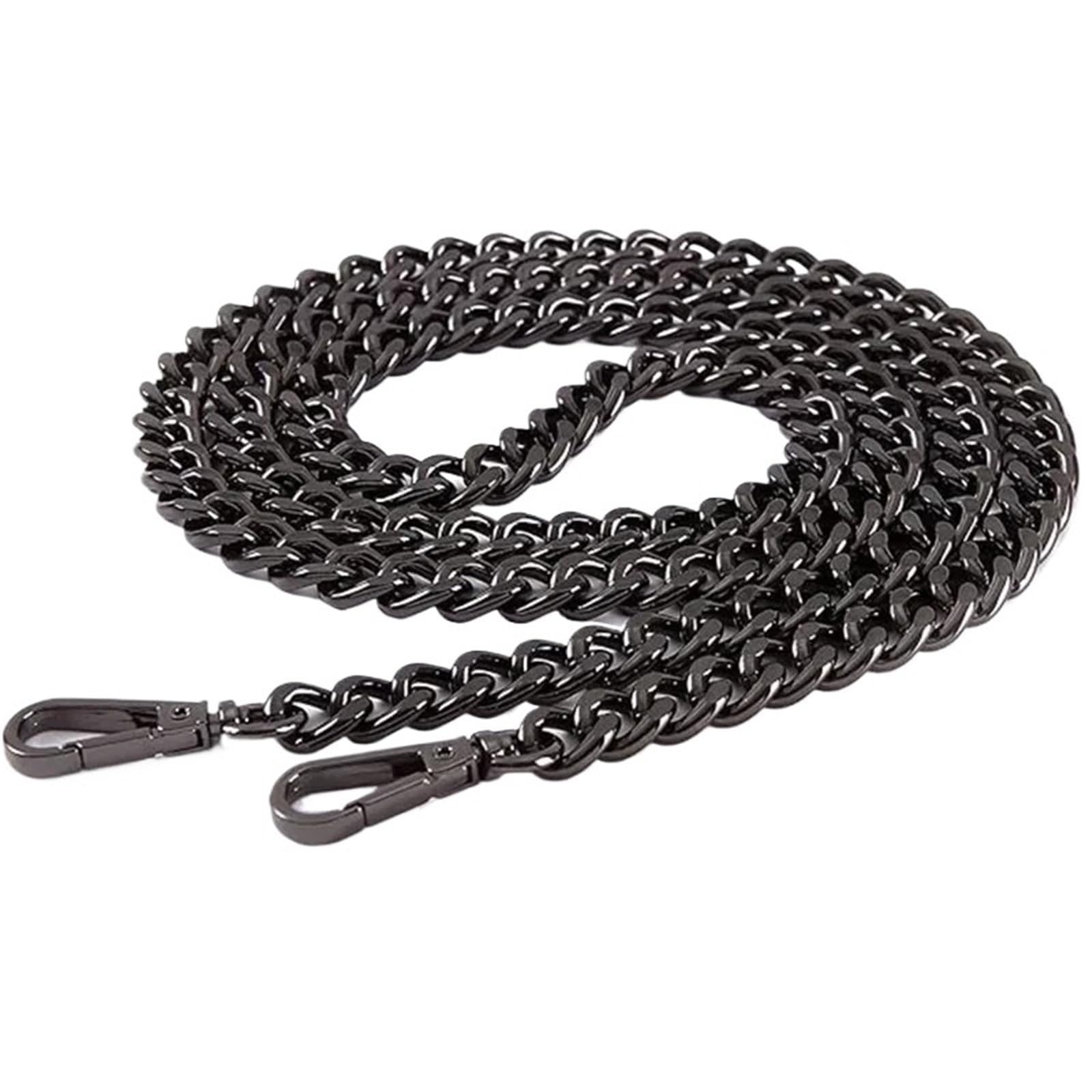 Chaîne de sac en métal de 120cm lot de 2 anses dorées détachables pour bandoulière