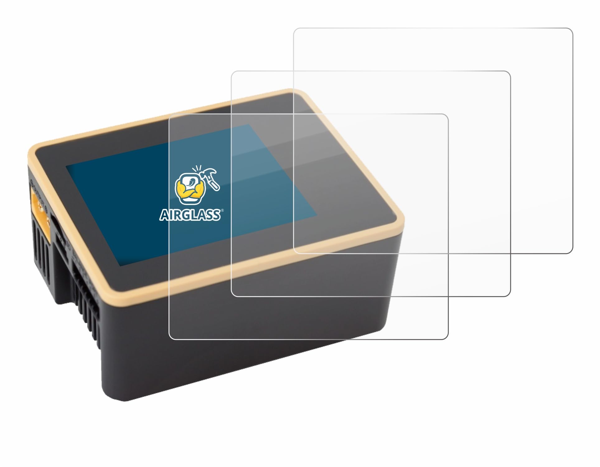 brotectGlass Screen Protector Film compatible with Junsi iCharger X6 (6 Pack) - Glass-Foil 9H Protection [Scratch Resistant, High Clarity]