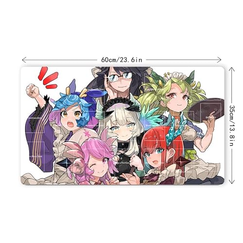 Mlikemat New Playmat Dragonmaid Deck Tcg Ccg Trading Card Game Mat + Free Bag #TOP6