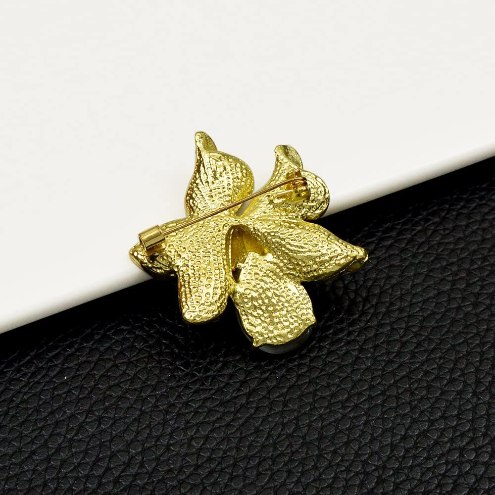 Brooch Broche de Cristal for Mujer, broches de Flores de Diamantes de imitación for Mujer, Broche de Moda esmaltado, Accesorios de Boda