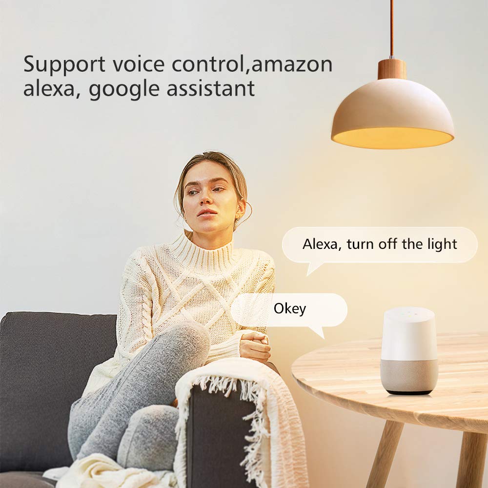 Smart Wifi Interruttore RF Modulo relè wireless Telecomando eMylo Interruttori della luce 1 canale 220V Domotica Timer Controllore 433Mhz Compatibile con Alexa/Google Home tramite Ios Android