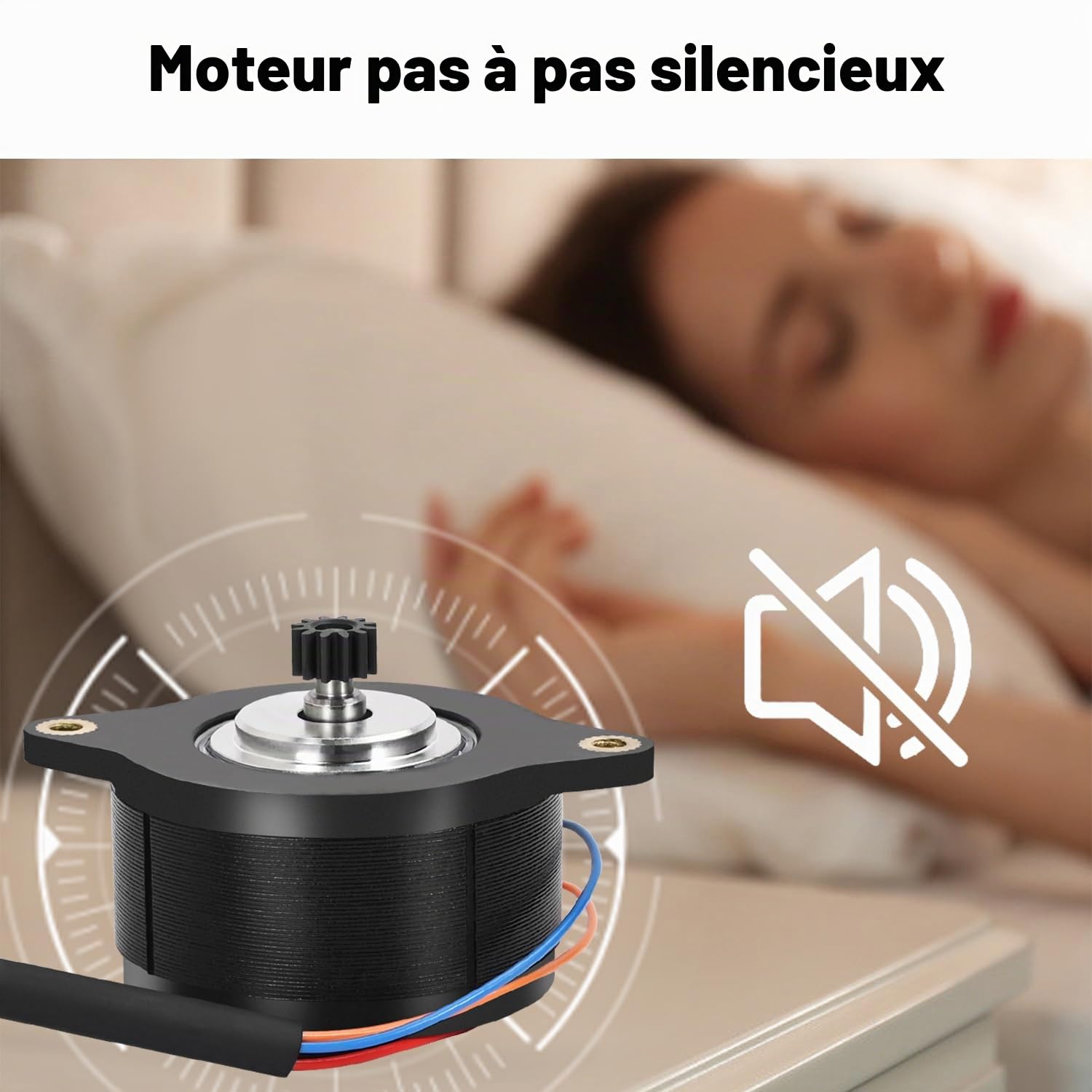 Creality K1C Moteur d'extrudeuse - Mise à niveau du moteur pas à pas d'extrusion silencieux - 0,8 A - 12 dents - Pour imprimante 3D Creality K1 Max/K1/K1C/ Ender 3 V3/Ender 3 V3 Plus/K1 SE