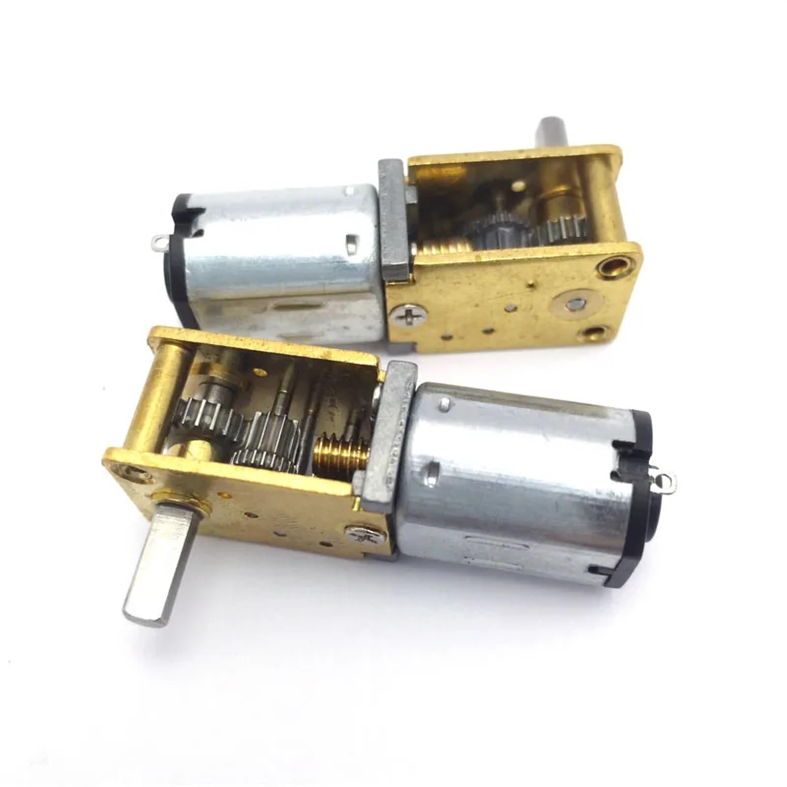 N20 Wurm-Getriebemotor, DC 3 V, 6 V, 12 V, Niedriggeschwindigkeitsreduzierer, 4 U/min bei 381 U/min, elektrisch, 12 Volt, invertiert, 1 Stück (6 V, 68 U/min, Motor mit Halterung)