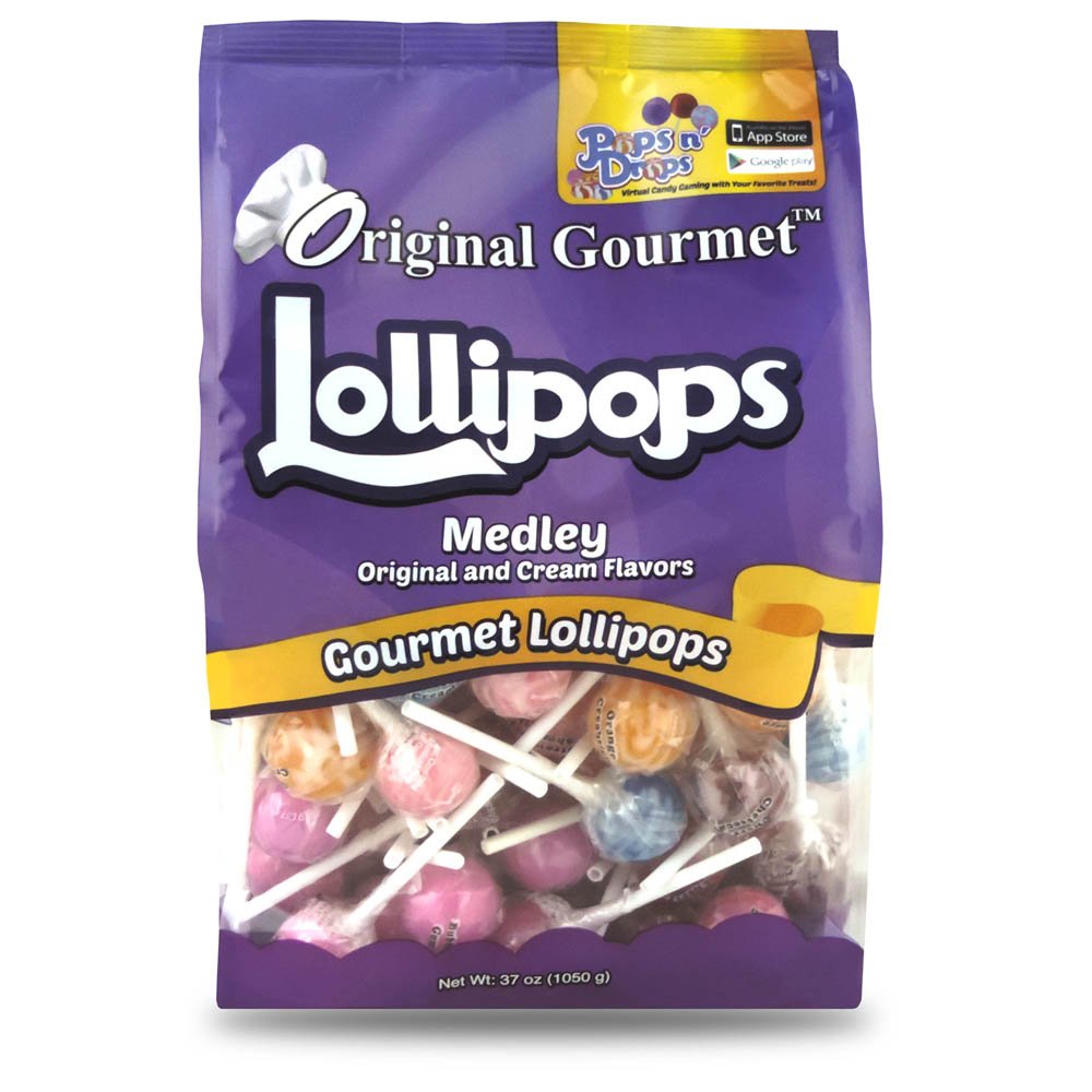 Original Gourmet Lollipops, Medley of Mini Lollipops, 100 Count
