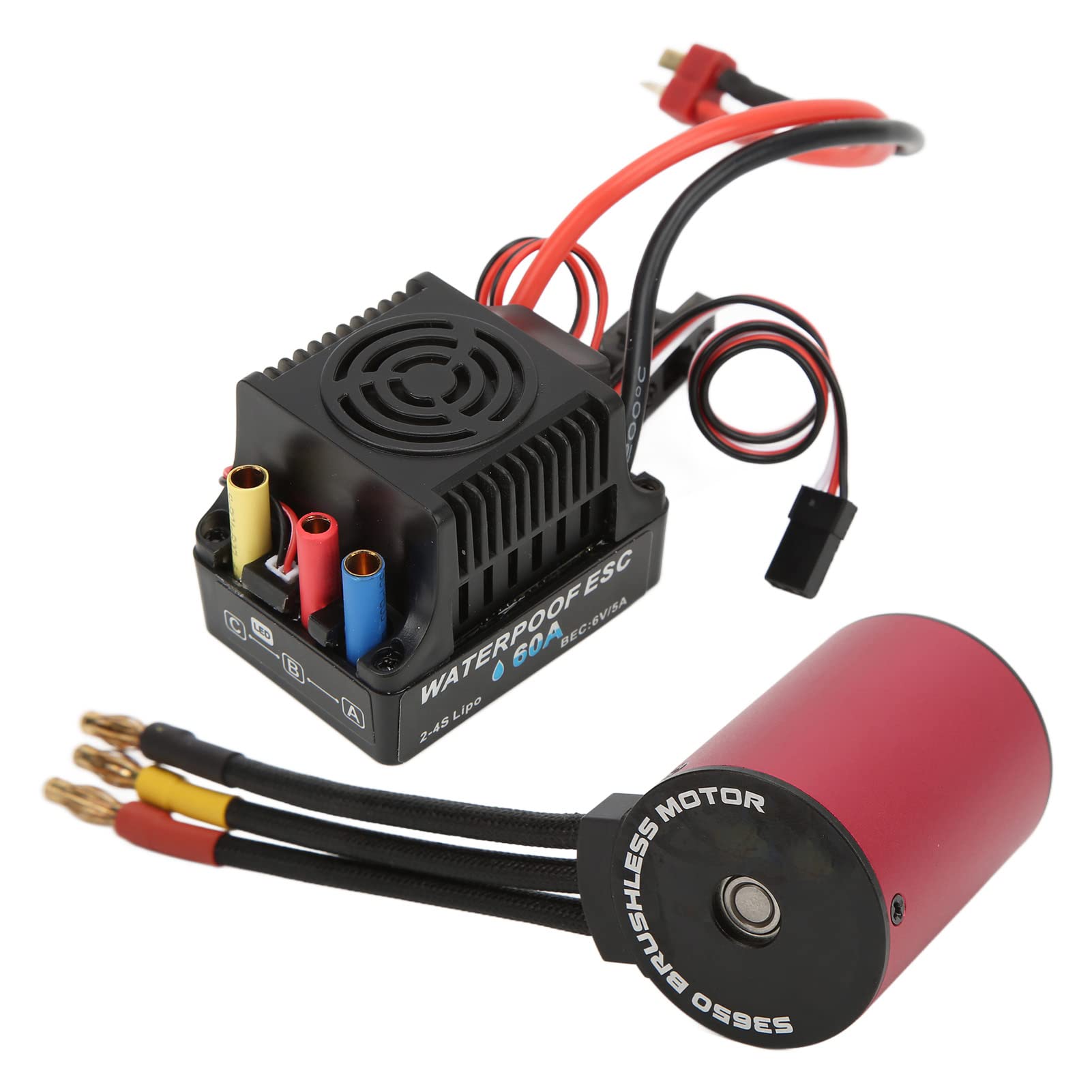 Silnik Bezszczotkowy z 60A ESC do Samochodów RC w Skali 1/10