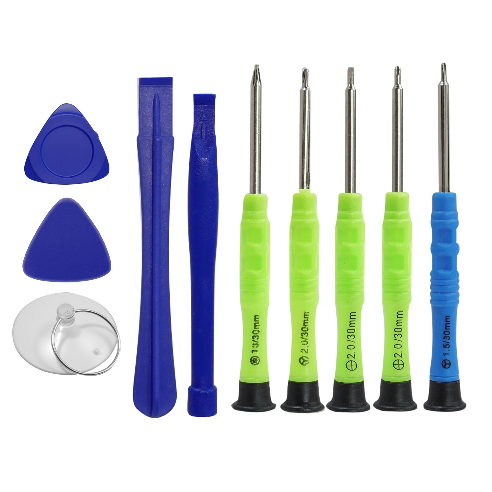 10-teiliges Öffnungswerkzeug-Reparatur-Set mit Schraubendreher, Kunststoff-Spudger für Laptop, Computer, Tablets, iPad, Elektronik, iPod Touch
