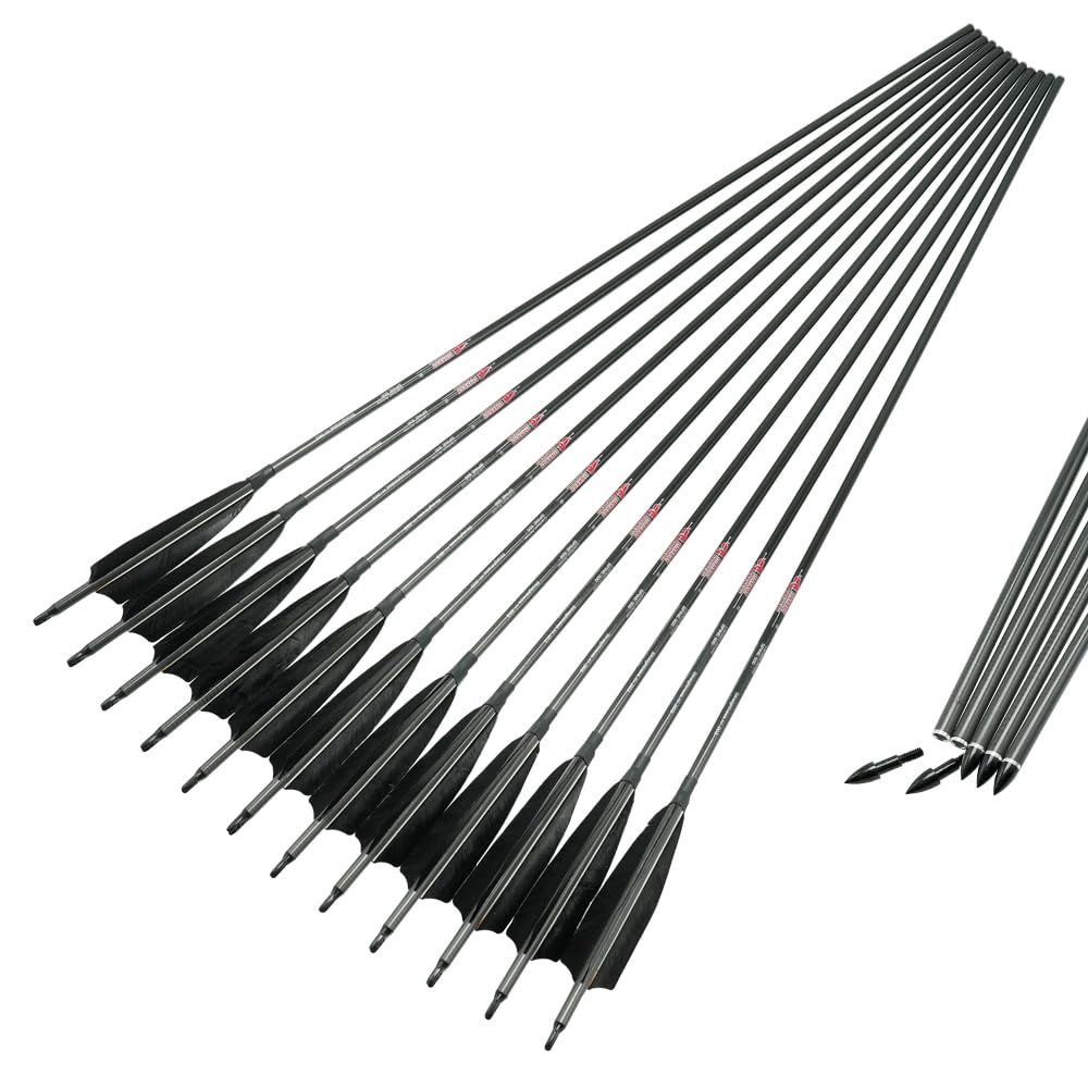 Tubes De Flèches Carbone Linkboy Archery - ID 6,2 Mm, Spine 300 à 800, 30/32 Pouces