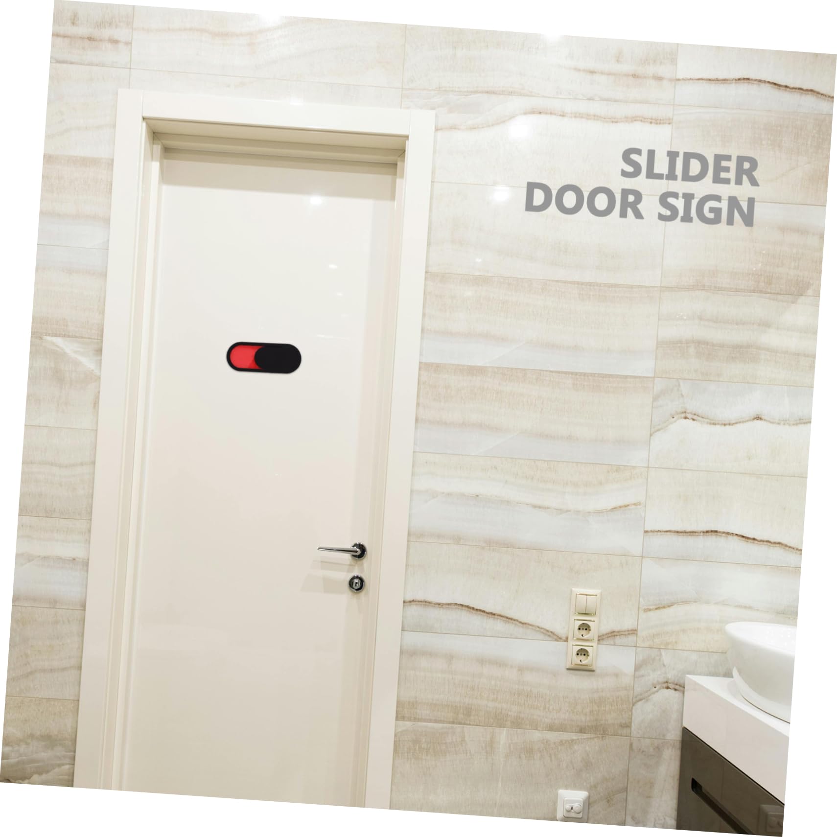 Uonlytech 48 piezas Unidades de Señal Deslizante para Puerta Indicador de Privacidad para Oficina y Sala de Reuniones Carteles para Baño y Sesiones Fácil Instalación Adhesivo Resistente