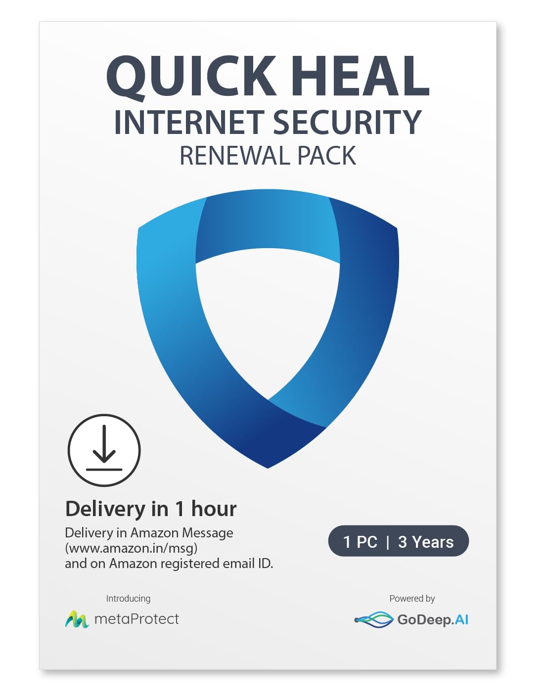 Quick Heal Internet Security Renewal Upgrade - 1 Users, 3 Year (Single Key) (Email Delivery In 1 Hour- No Cd)- Existing single User Internet Security Subscription Needed (B0B74V1HWR) Amazon Price History, Amazon Price Tracker