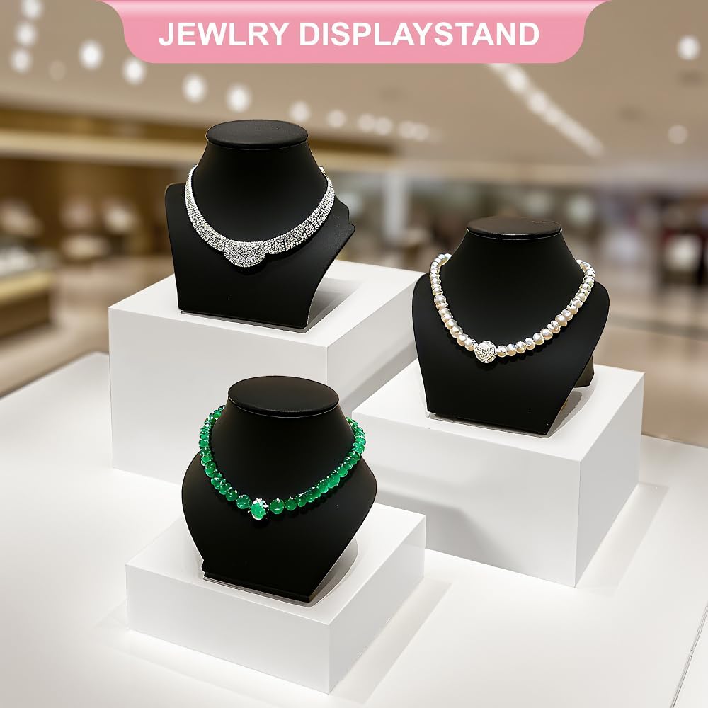 3Pcs Buffet Risers, Food Risers for Buffet Table, Display Stand Shelf for Party Catering Dessert Jewelry Collectibles , 3Different Size White Acrylic Cube Boxes Nesting Risers Food Display with Hollow Bottoms