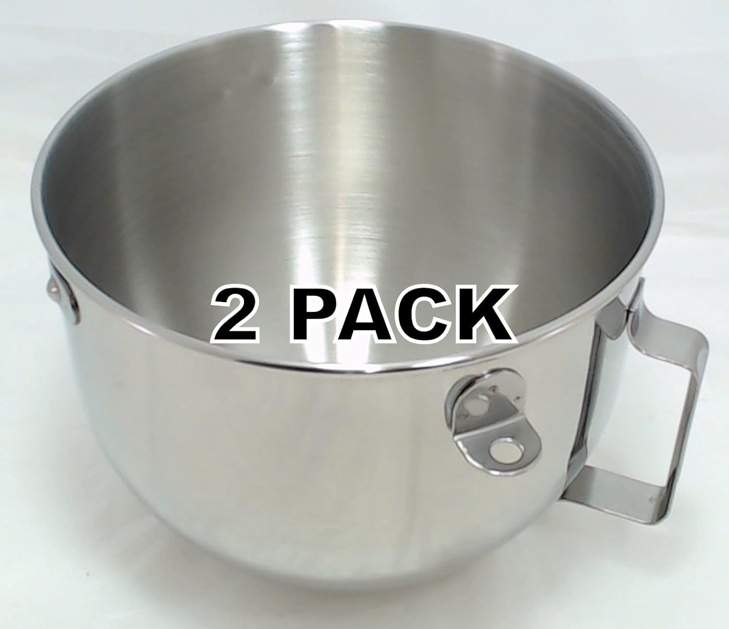 2 Pk, for KitchenAid Mixer 5 QT S.S. Bowl w/handle KN25PBH, W10716820, 9707678Opens in a window or tab