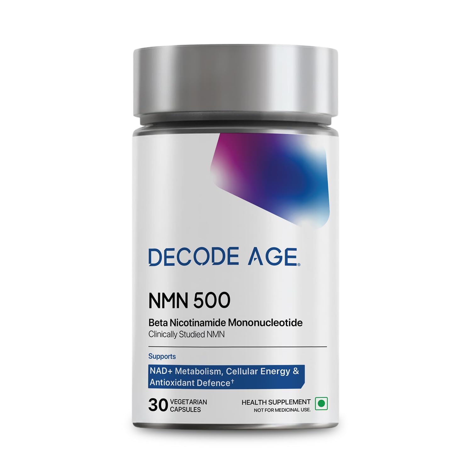 Decode Age NMN Pro UTHEVER 500 Worlds Most Trusted | Ultra-Pure | Slow Down Ageing | Cellular Repair | Boost NAD+ | Improve Muscle Strength | Neurolog...