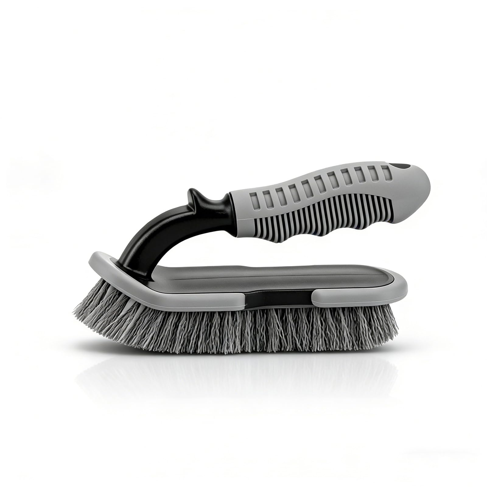 Cepillo Llantas Coche con Mango Ergonómico,Cepillo Limpia Llantas y Neumáticos,para Limpieza Coche Exterior e Interior,Kit Detailing Coches y Moto,Accesorio Lavado Profesional