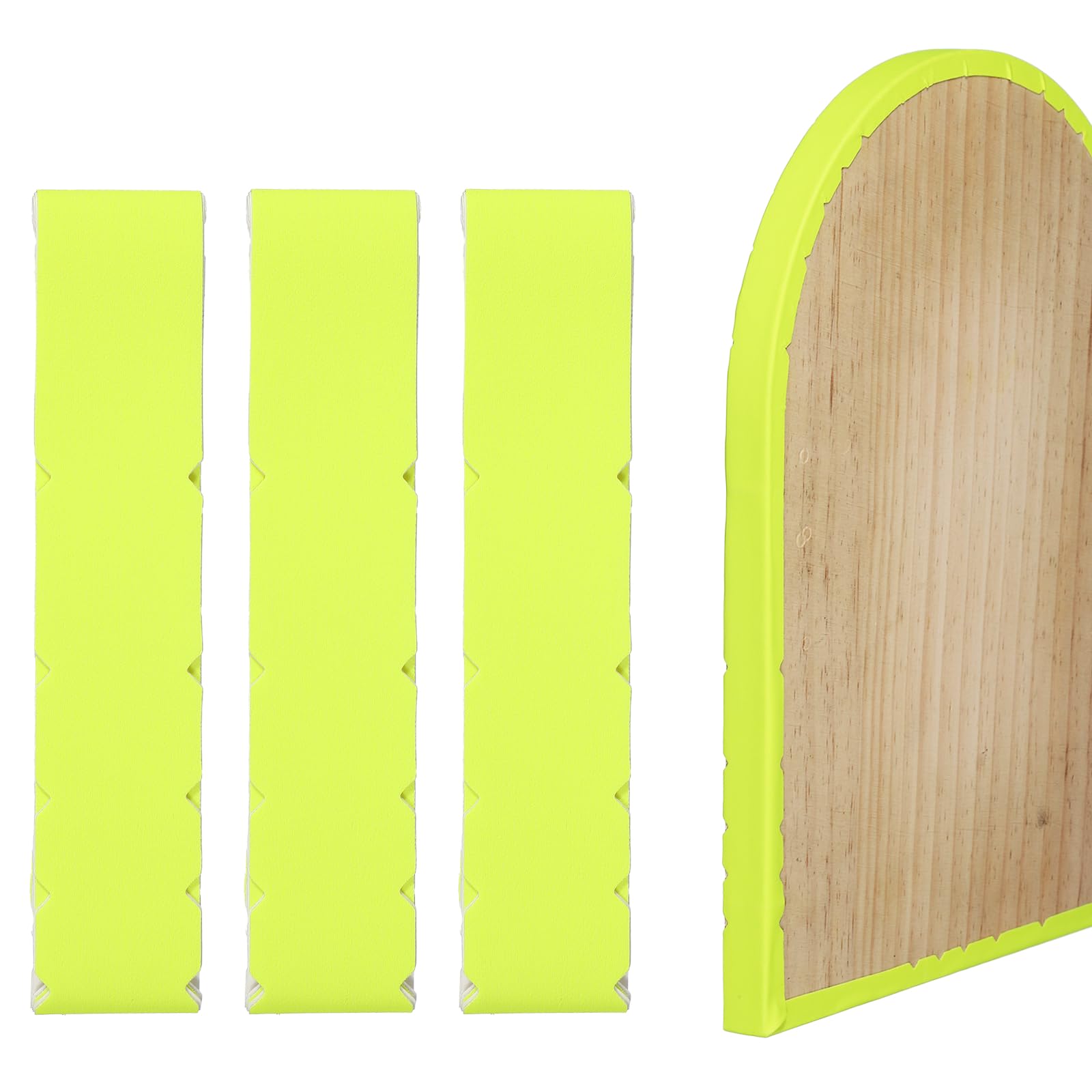 YELARXI Pickleball Edge Guard Tape, Paddle Edge Cover, Pickleball Protection Tapes Pickle Ball Paddle Accessories 23mm Width & 3 Pcs & Fluorescent Yellow -Fitting for (Training/Practice)