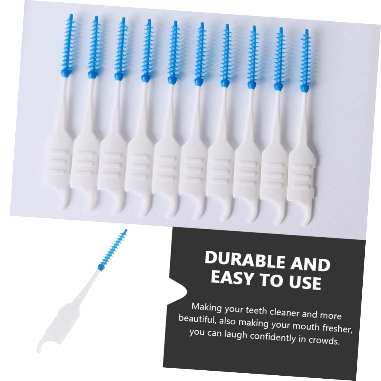 Healeved 4 Set Spazzolino Interdentale Plettri Di Gomma Dentifricio Elettrico Detersivo Prodotti Dente Per I Denti Scrubber Orale Blue Testina in Tpe Per Uso Alimentare 200 Pezzi * 4