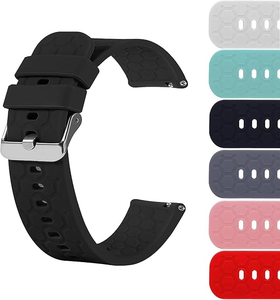 22mm Silicone Quick Release Watch Band Strap Compatible with Fossil Gen