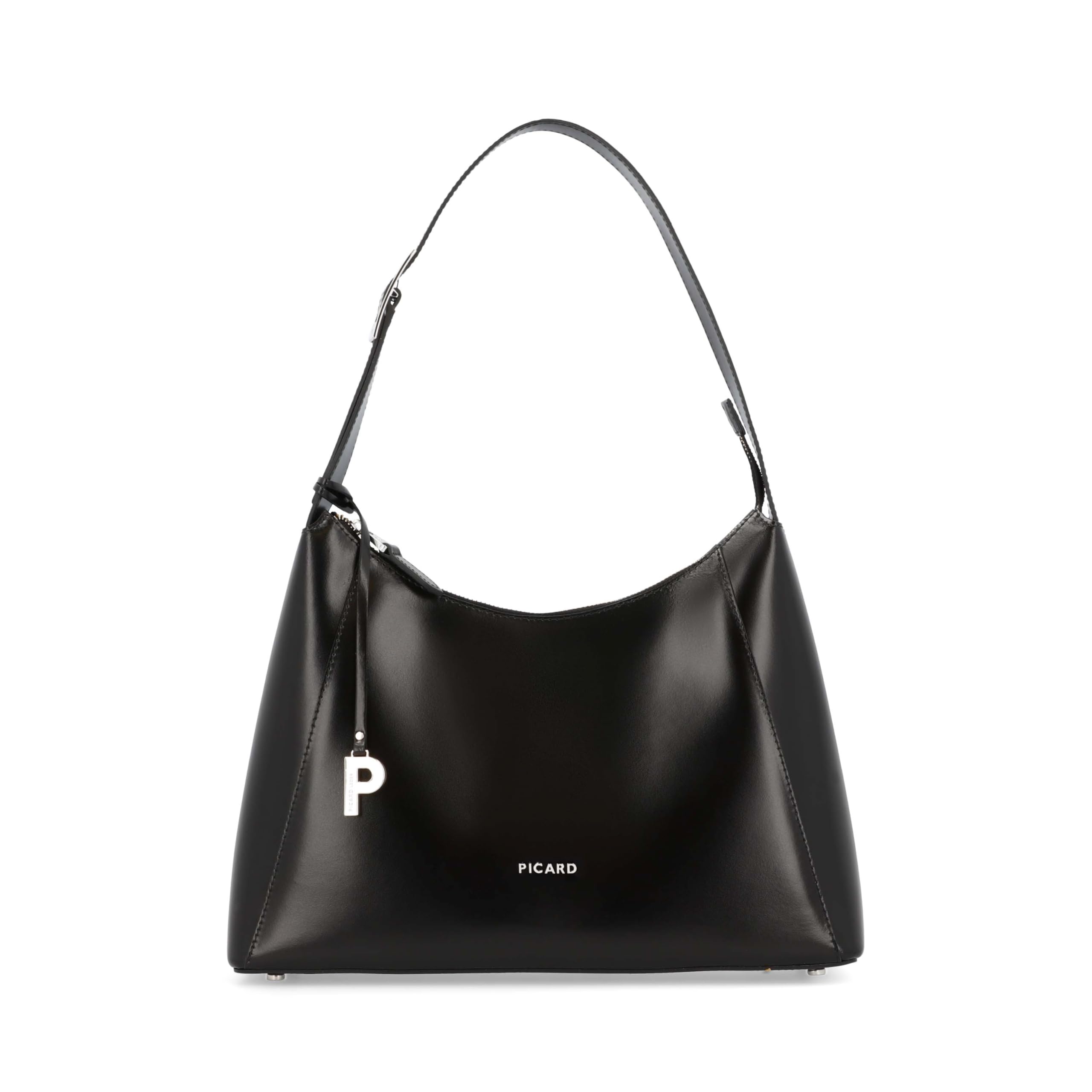 Picard Torba na ramię Black Tie 5520 dla kobiet ze skóry bydlęcej w kolorze czarnym, 34 x 24 x 9 cm, 55204S9001, czarny, Einheitsgröße, torba na ramię