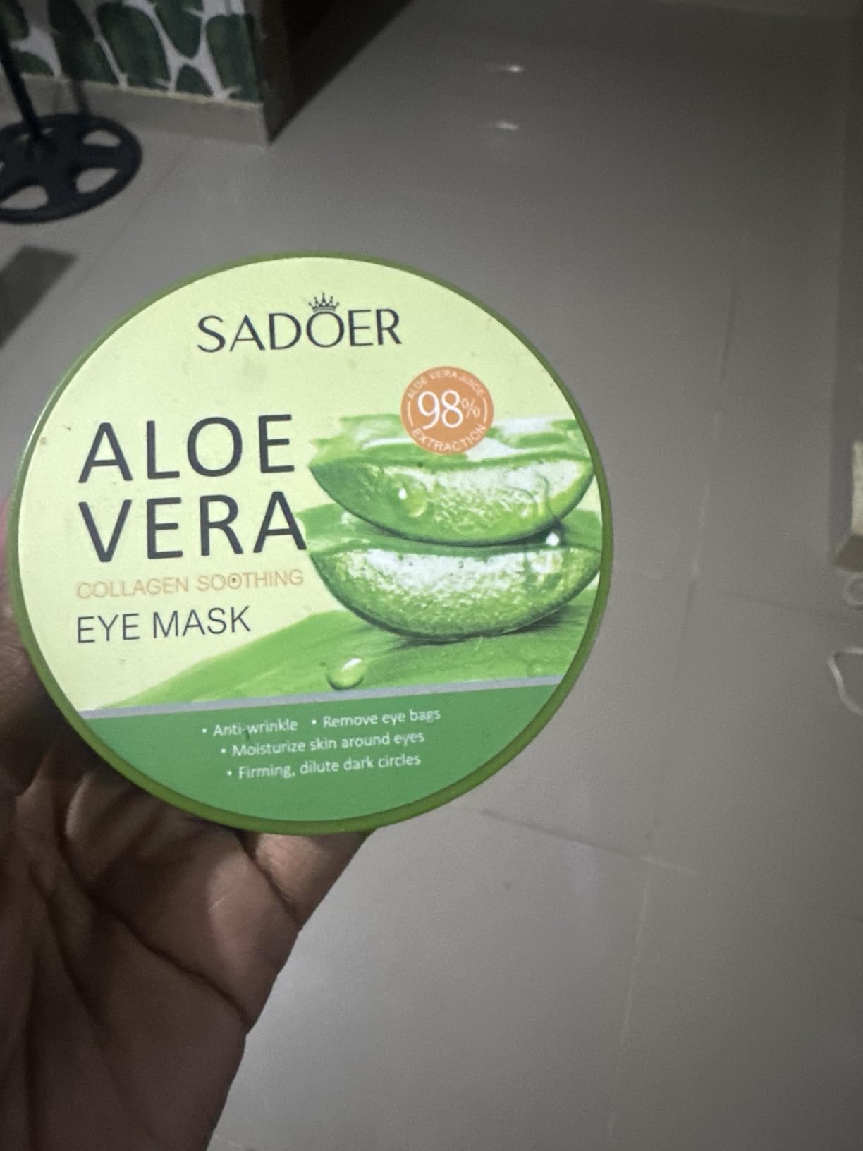 Caewous Under Eye Patches for Puffy Eyes and Dark Circles – 60 PCS Aloe Vera Under Eye Mask with Pure Natural Extracts to Combat Puffiness, Fine Lines, Wrinkles, and Bags