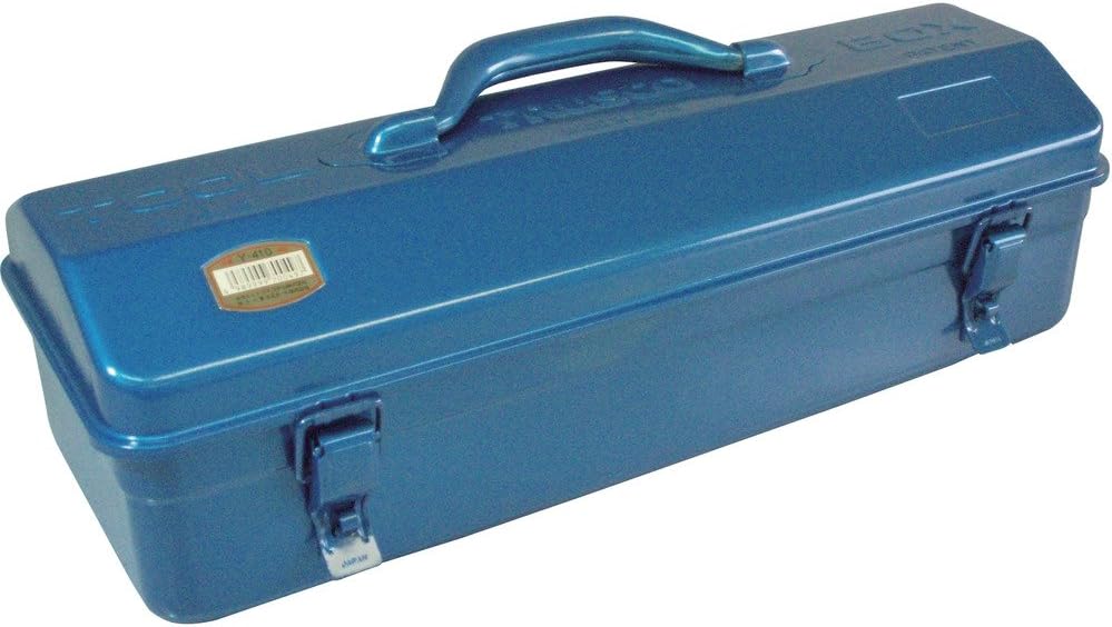 TRUSCO Y-410-B Angle Tool Box, 17.1 x 6.6 x 6.8 inches (433 x 168 x 173.5 mm), Blue