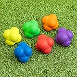 FORZA Reaction Balls [2 Sizes] | Reflex Training Balls | Hand-Eye Coordination Equipment (Standard [6 Pack])