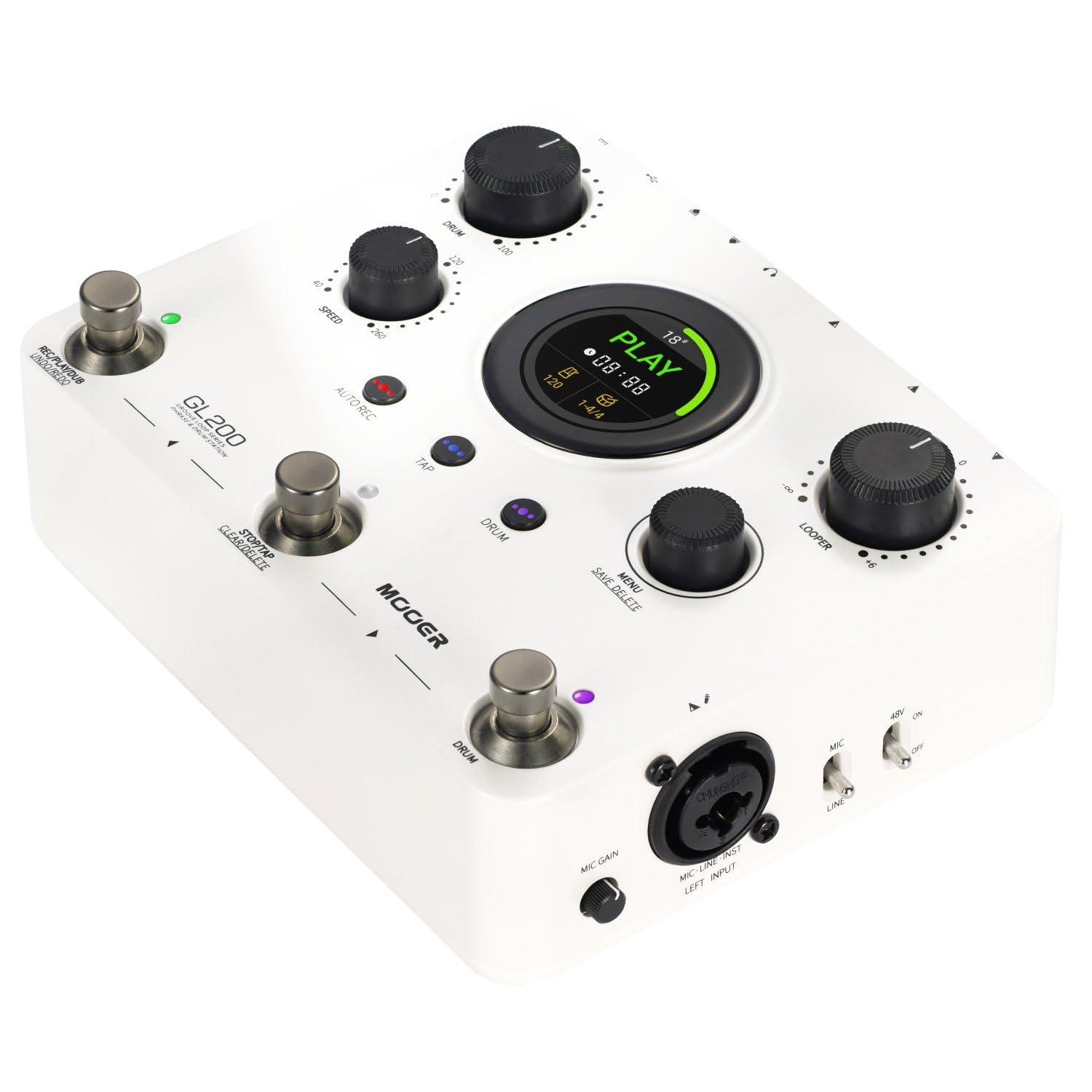 Mooer GL200 Groove Loop Series Phrase and Drum Station