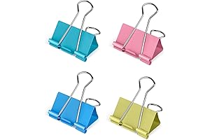 High-Capacity Medium Binder Clips for Home and Office (40 Pcs)