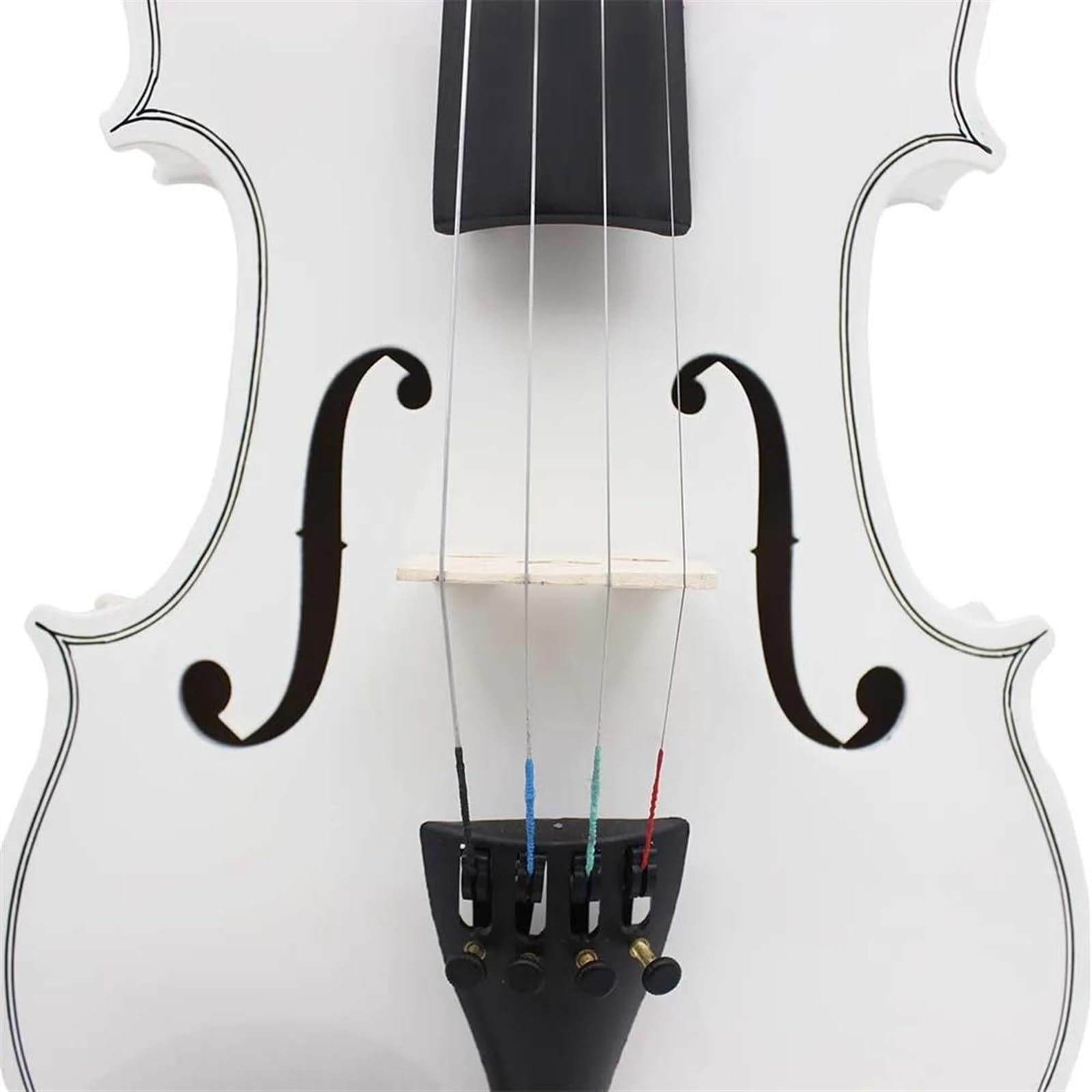 Violini Violino 4/4 Violino per principianti Apprendimento Set di violino con top in acero in legno massello con accessori Contorno scuro