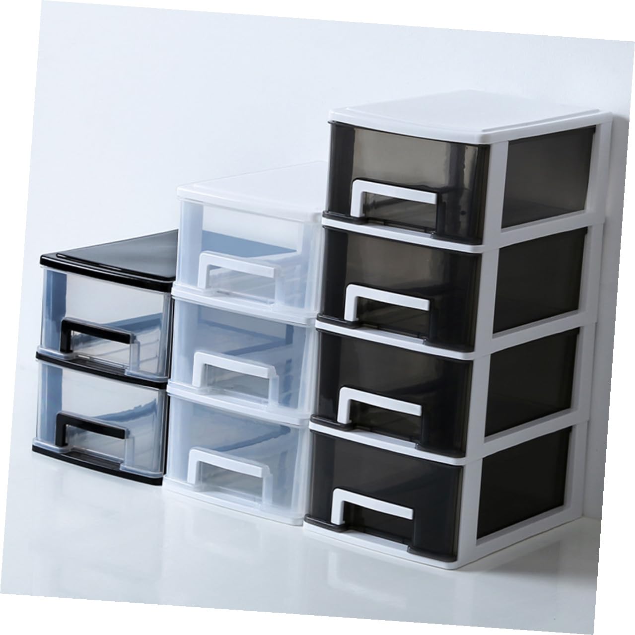 Cabilock Aufbewahrungsschrank Mit Kunststoffbox Organizer Für Schreibtisch Transparent Weiß Aufbewahrungsbox Aus Kunststoff Für Kleinigkeiten
