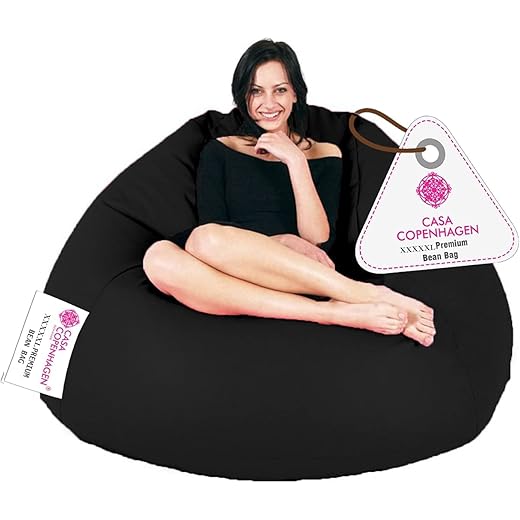 Casa Copenhagen Premium Leather Bean Bag Chair 200 KG