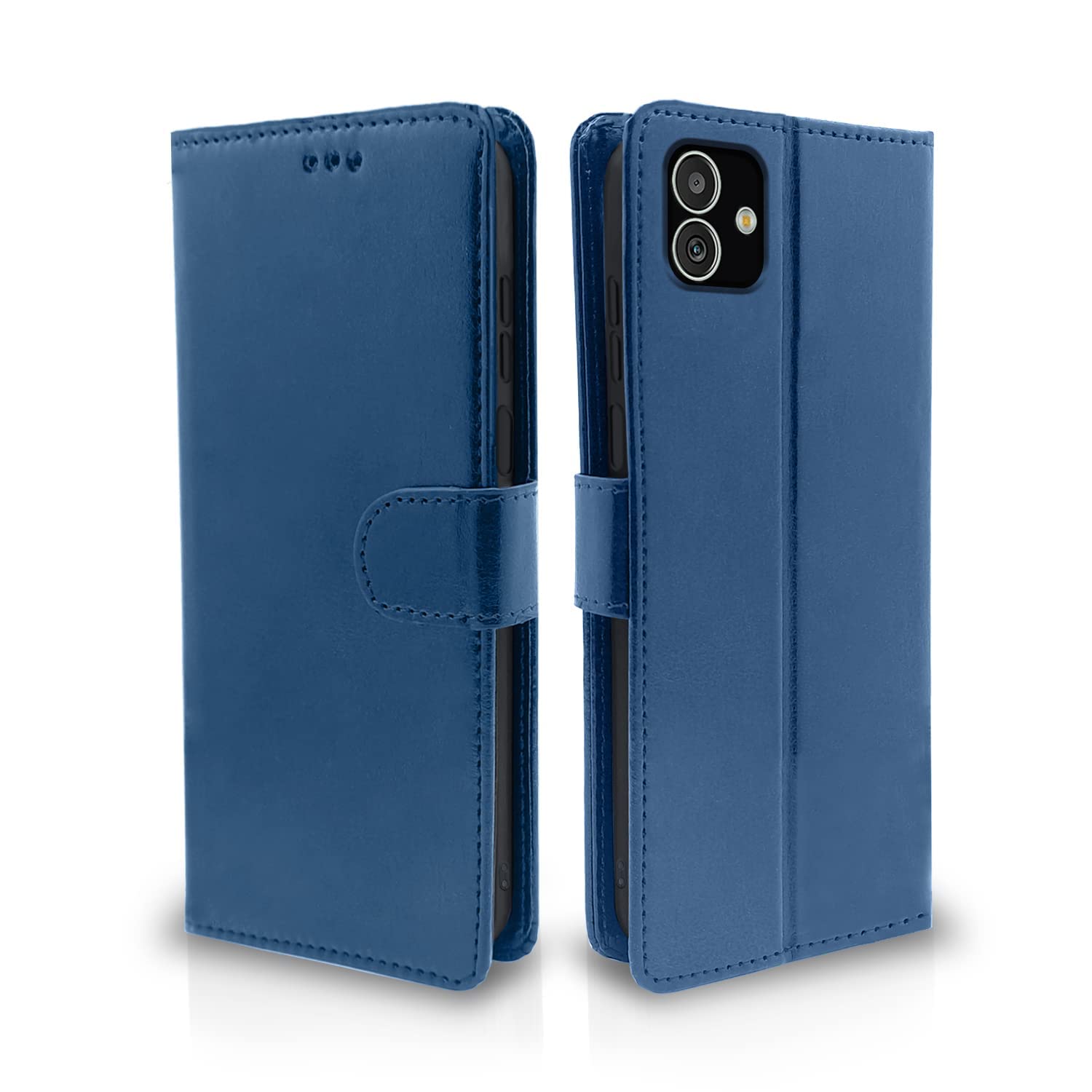 Pikkme Samsung Galaxy F14 5G Flip Cover Leather Finish | Inside TPU with Card Pockets | Wallet Stand and Shock Proof | Complete Protection Flip Case (Blue) (B0C43PSKYP) Amazon Price History, Amazon Price Tracker