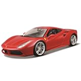 Ferrari Burago 1/18 Scale Diecast - 18-16008 488 GTB Rosso red