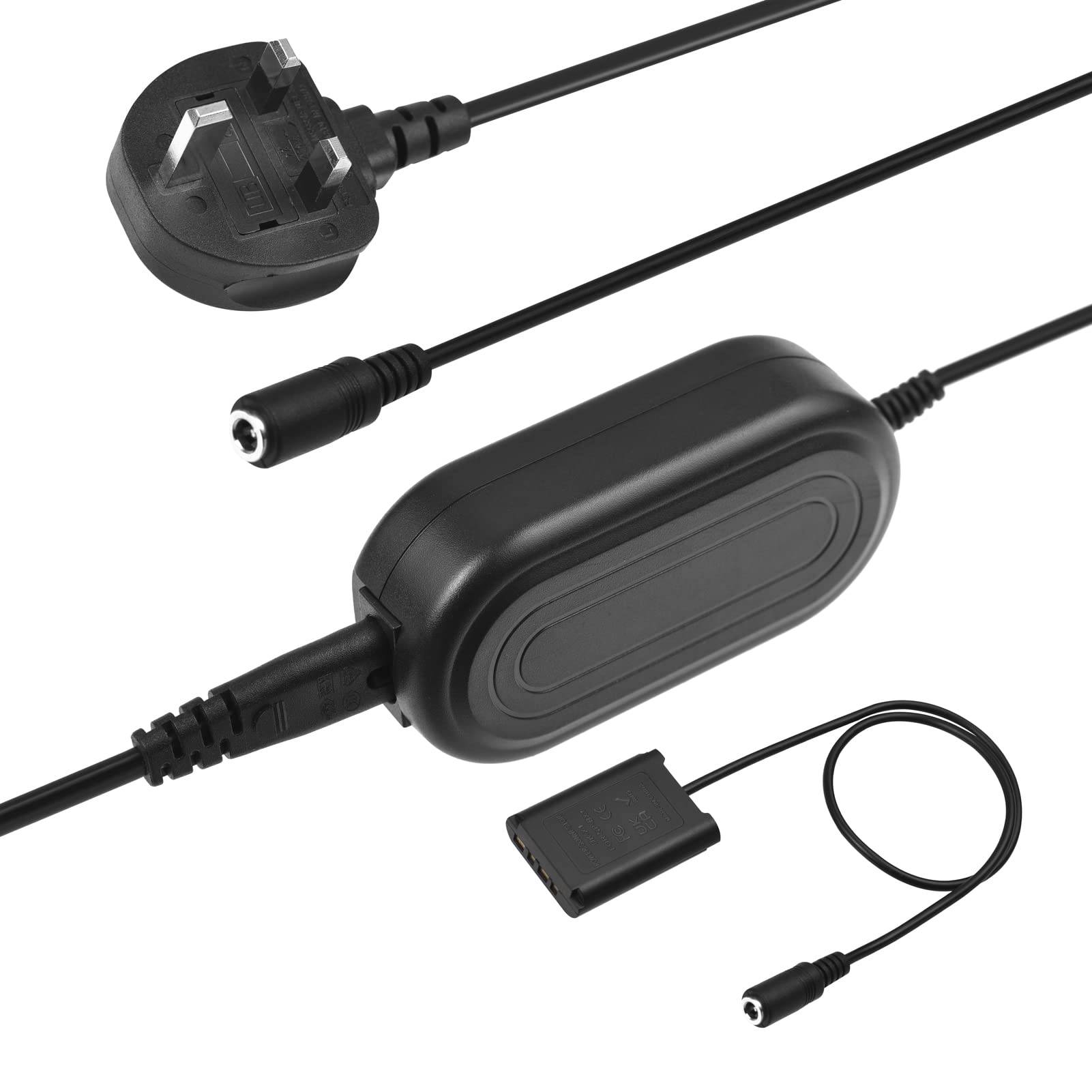 OUNA Power Adapter，DK-X1 AC Power Adapter NP-BX1 Dummy Battery DC Coupler Kit Accessory Replacement for DSC-RX1/RX1R/RX100 II III IV V VI VII/M7 M6 M5/WX500 WX350 Cameras