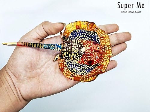 Miniatura 2 de Stingray Marine Aquarium Figurine - Estudio de cristal soplado a mano para decorar la Navidad