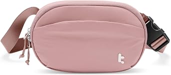 tomtoc Belt Bag with RFID Blocking, Cross Body Fanny Pack for Women Men, Sling Waist Bags with Adjustable Strap for Travel Walk